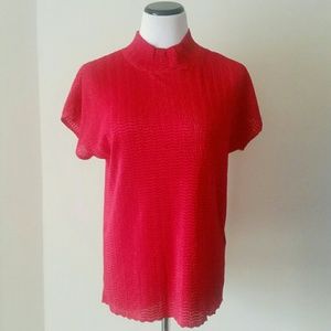 TanJay Red Blouse Plus Size 1X